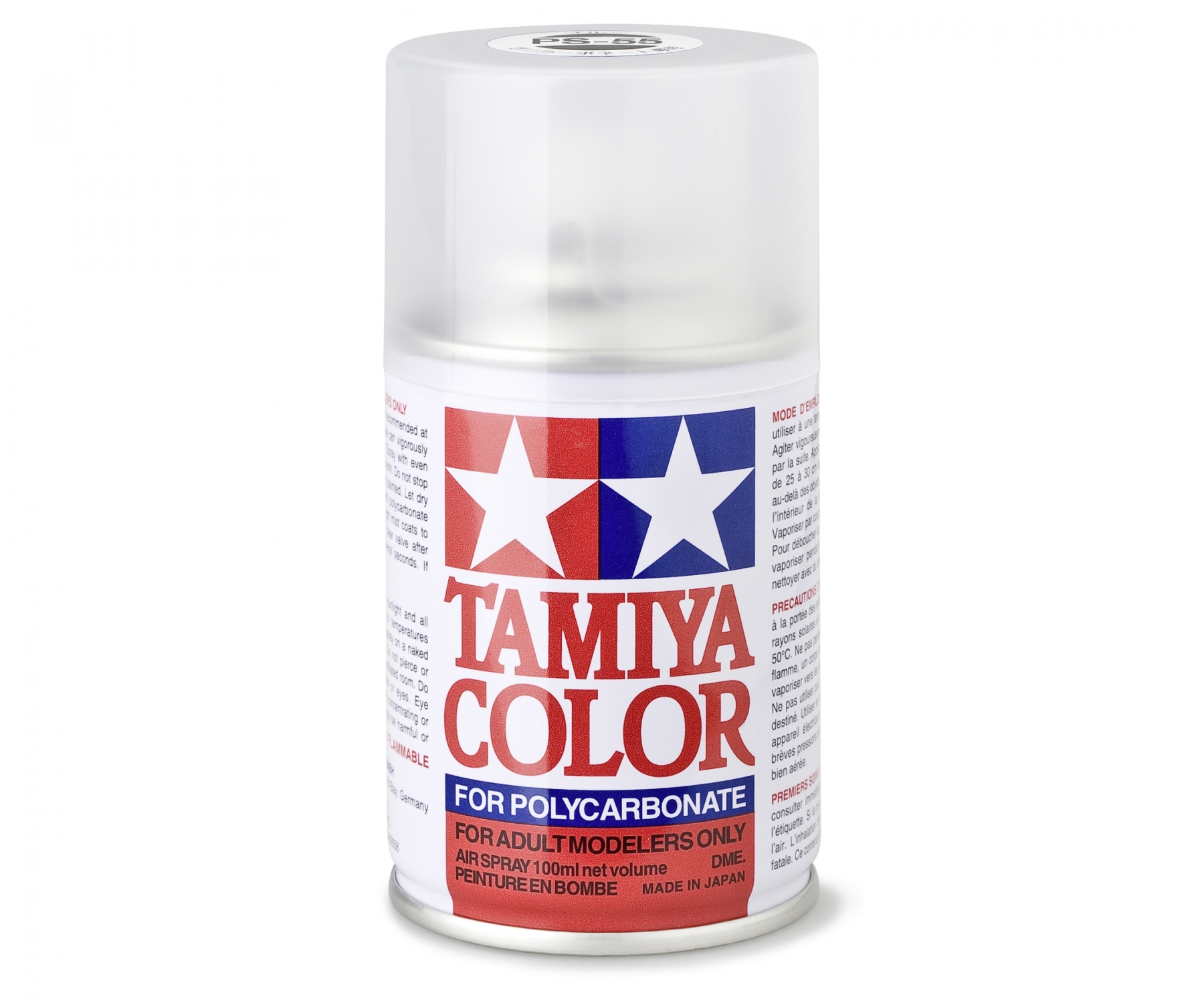 PS55 Spray Flat Clear 100ml Tamiya