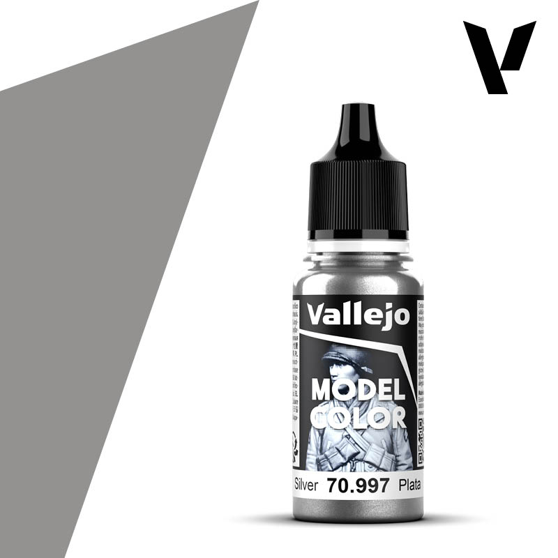 70997 Vallejo Silver Metallic Model Color 18ml