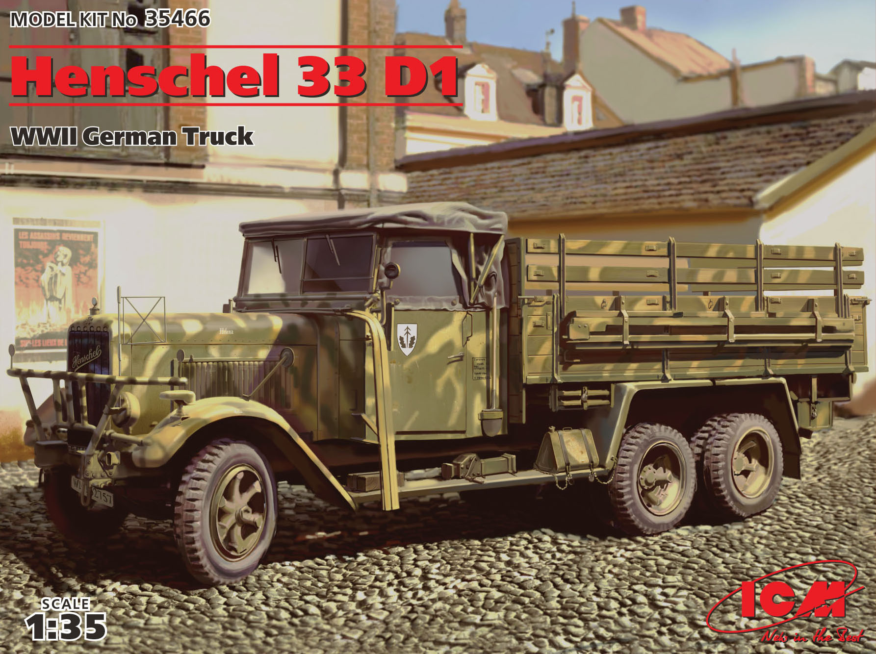 ICM Henschel 33 D1 WWII German Truck 1/35