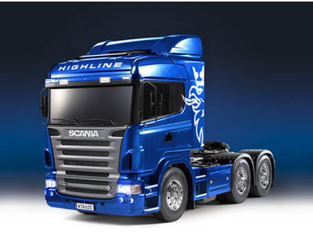 Tamiya	Scania R620 6x4 Highline Blue Edition R/C Truck Kit 1/14