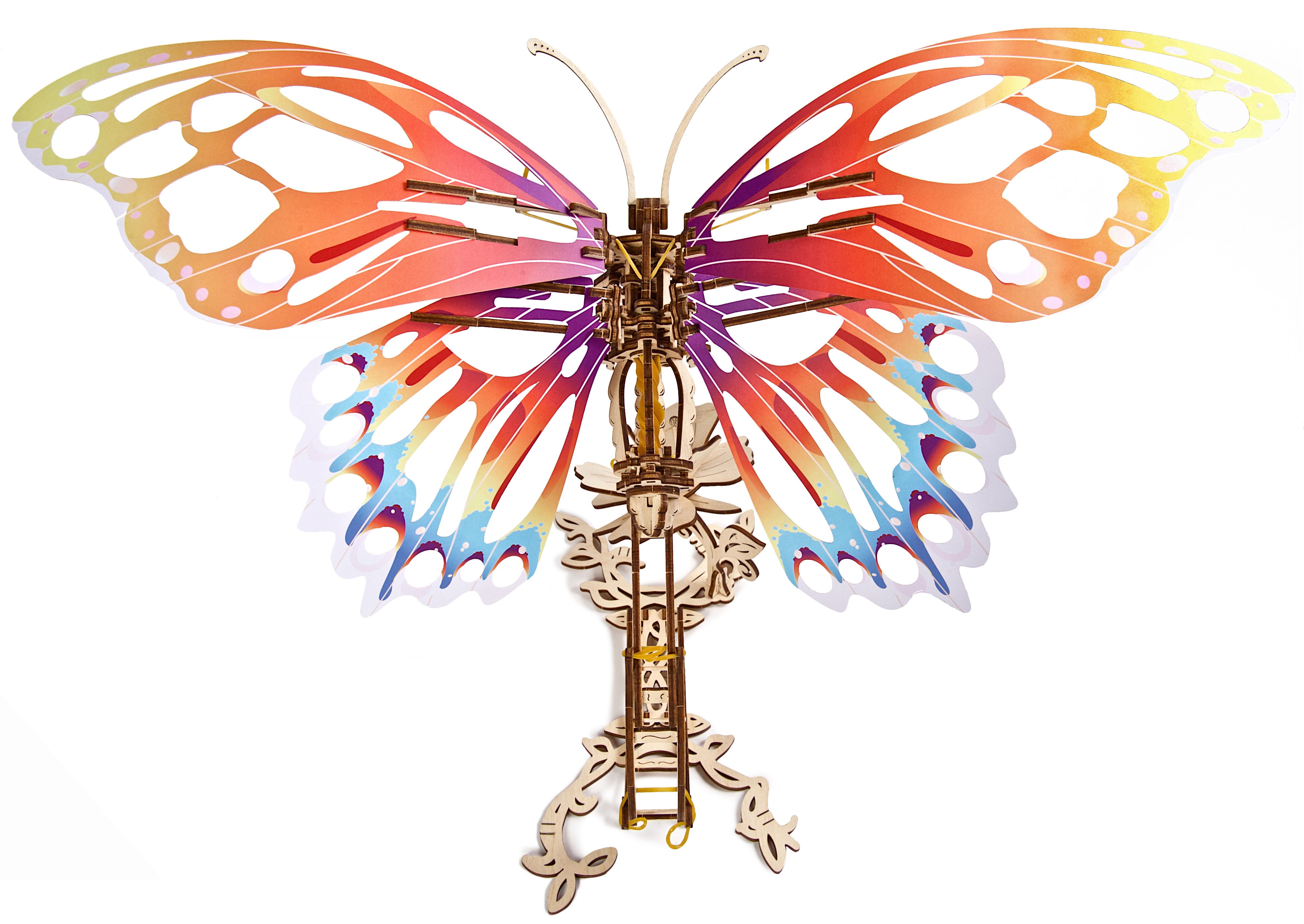 U-Gears Butterfly / Vlinder mechanisch houten bouwpakket
