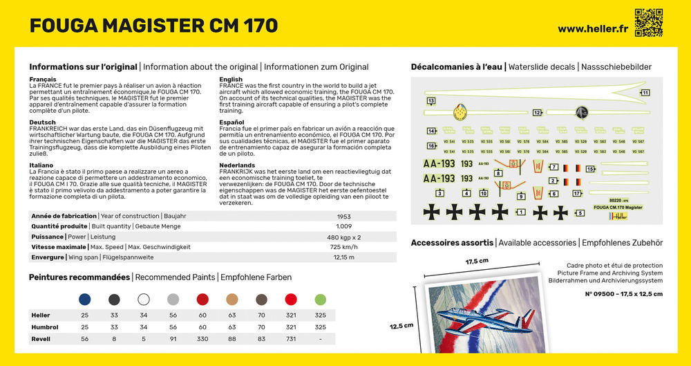 Heller Fouga Magister CM 170 1/72