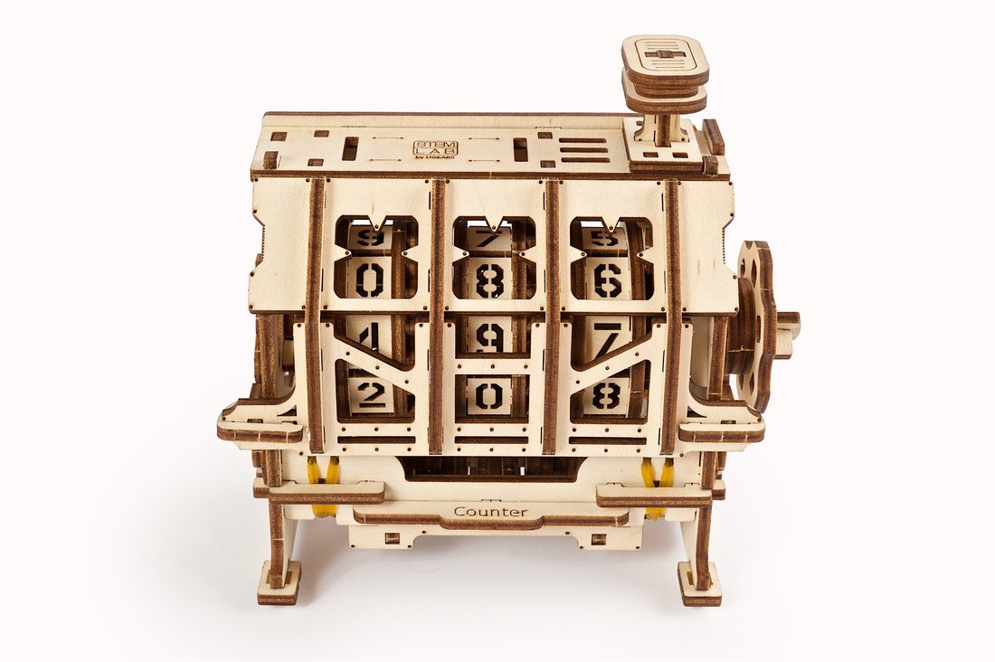 U-Gears Stem Lab Counter mechanisch houten bouwpakket