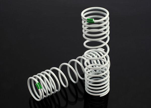 Traxxas Springs, rear (progressive, -10% rate, green) (2)