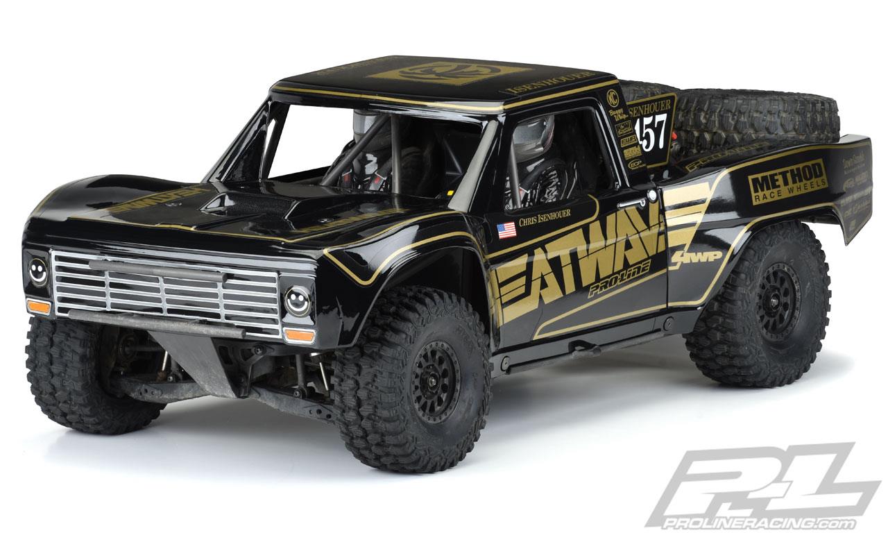Proline Pre-Cut 1967 Ford F-100 Race Truck Heatwave Edition Tough-Color (Black) Body for Unlimited Desert Racer 1/7
