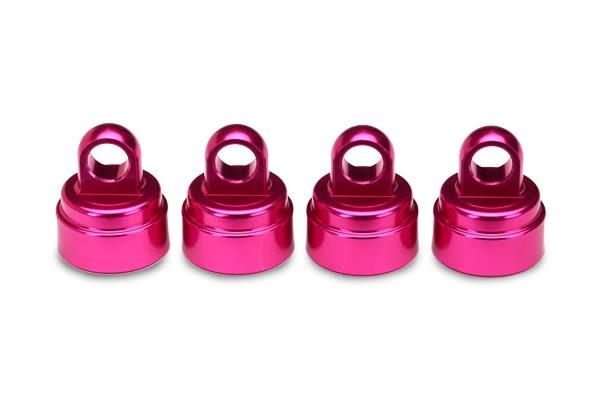 Traxxas Shock Caps Aluminum (Pink-anodized) (4) (fits all Ultra Shocks)