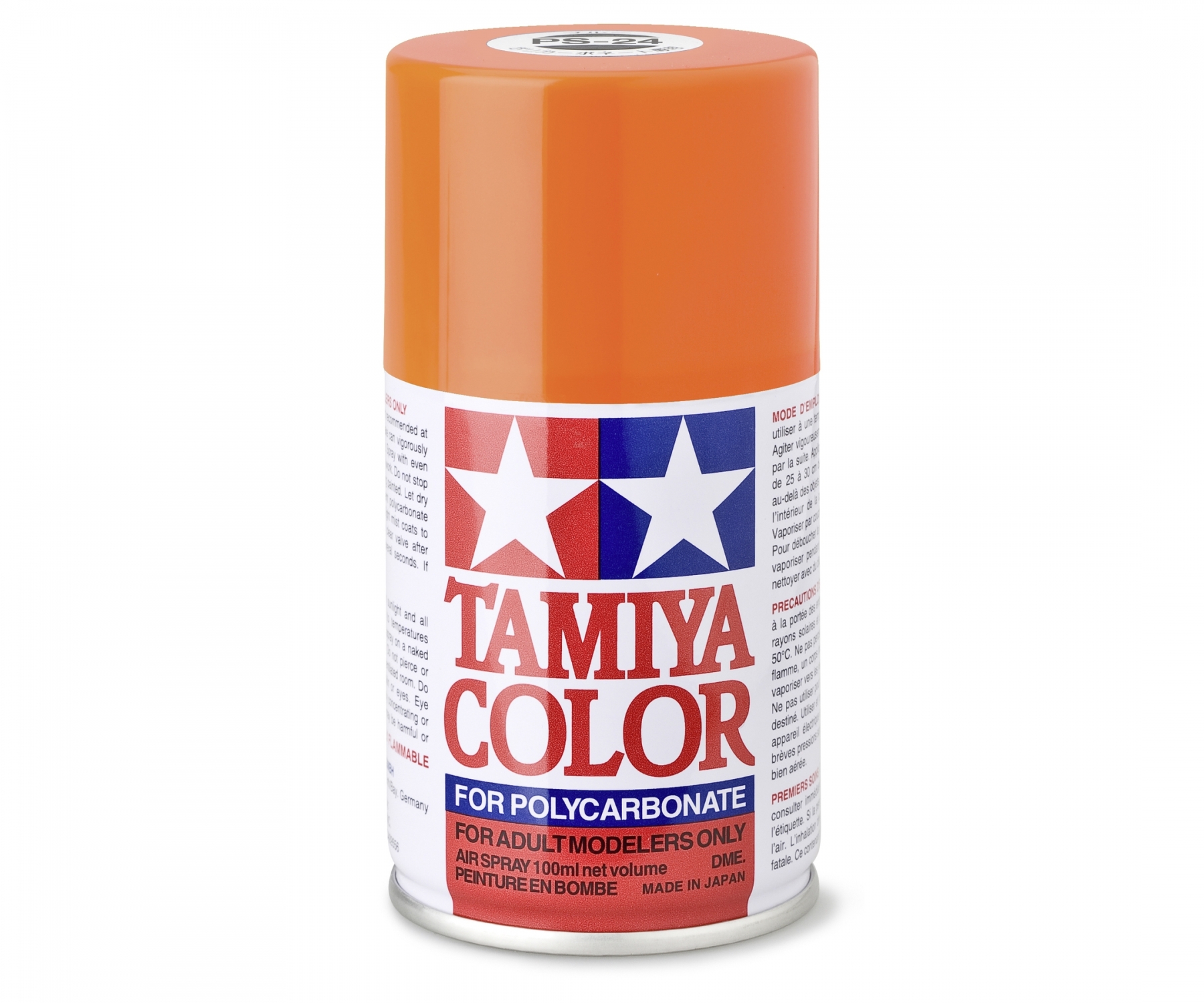 PS24 Spray Fluorescent Orange brillant 100ml Tamiya