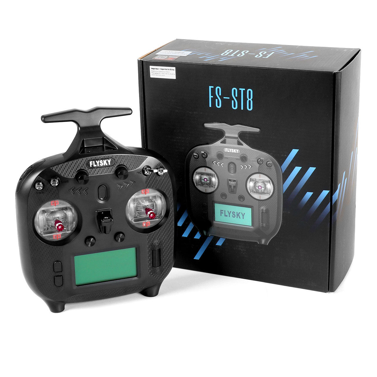 FlySky FS-ST8 Upgrade 8 Channel Transmitter with 2 Receivers