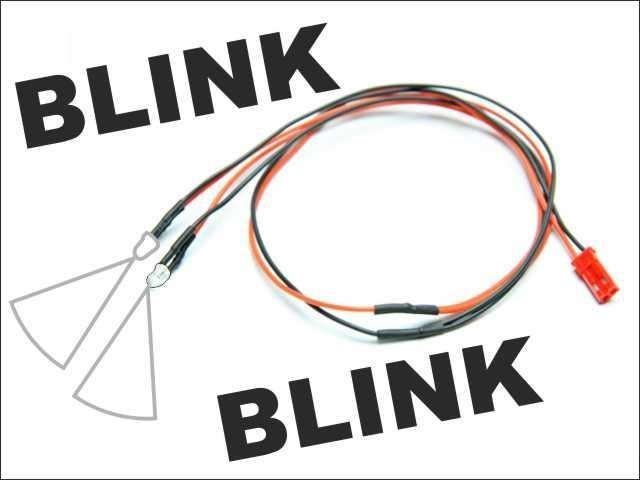 Pichler LED 3mm Wit knipperend met kabel (2)