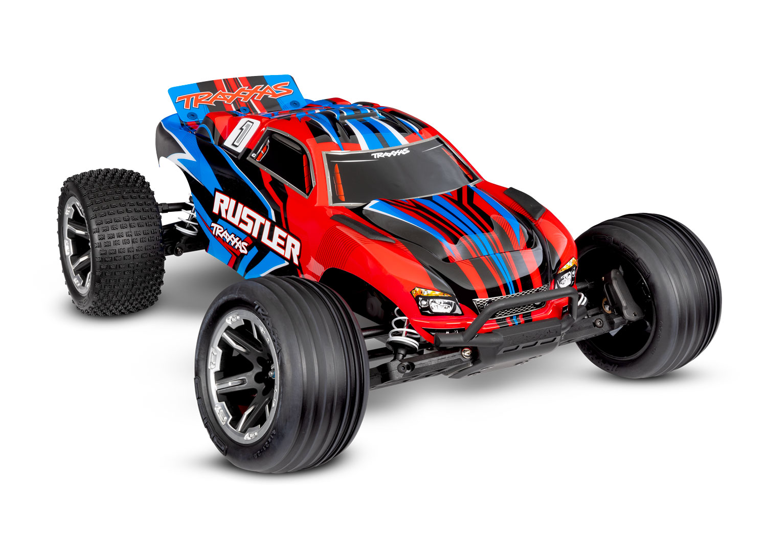 Traxxas Rustler HD TQ 2.4GHz RTR 2WD Stadium Truck 1/10 Red