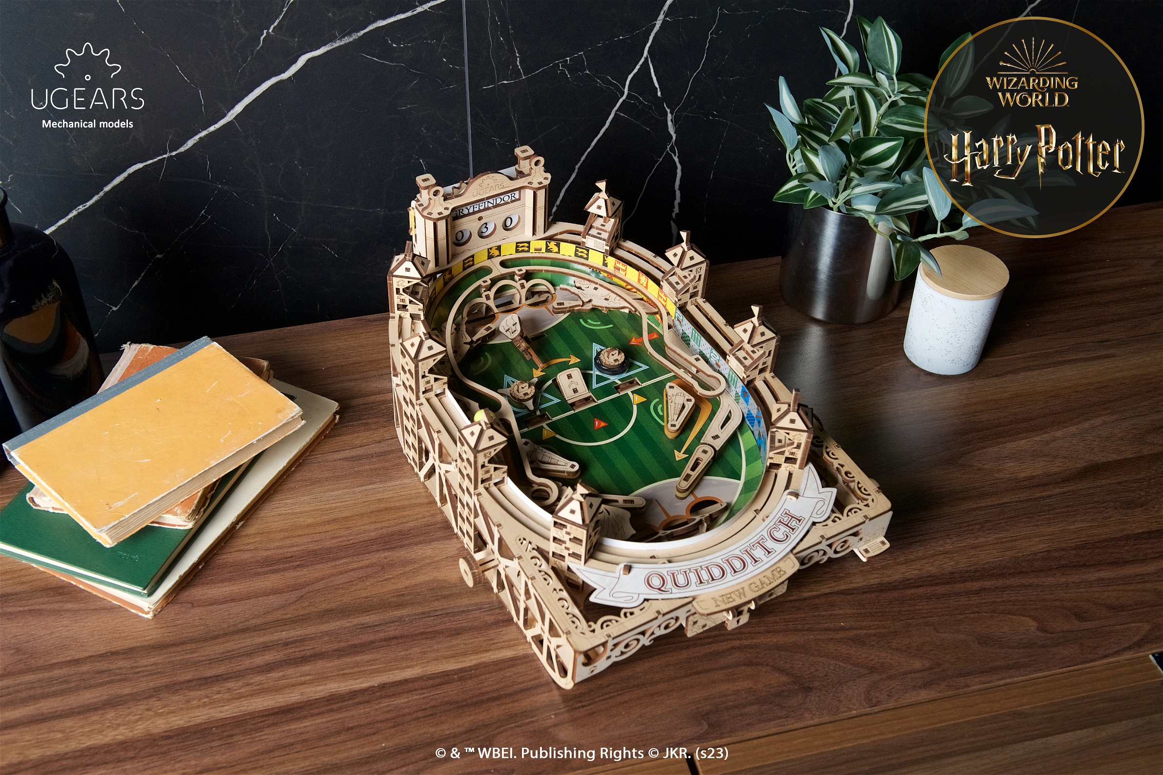 U-Gears Quidditch Pinball Harry Potter Flipperkast mechanisch houten bouwpakket