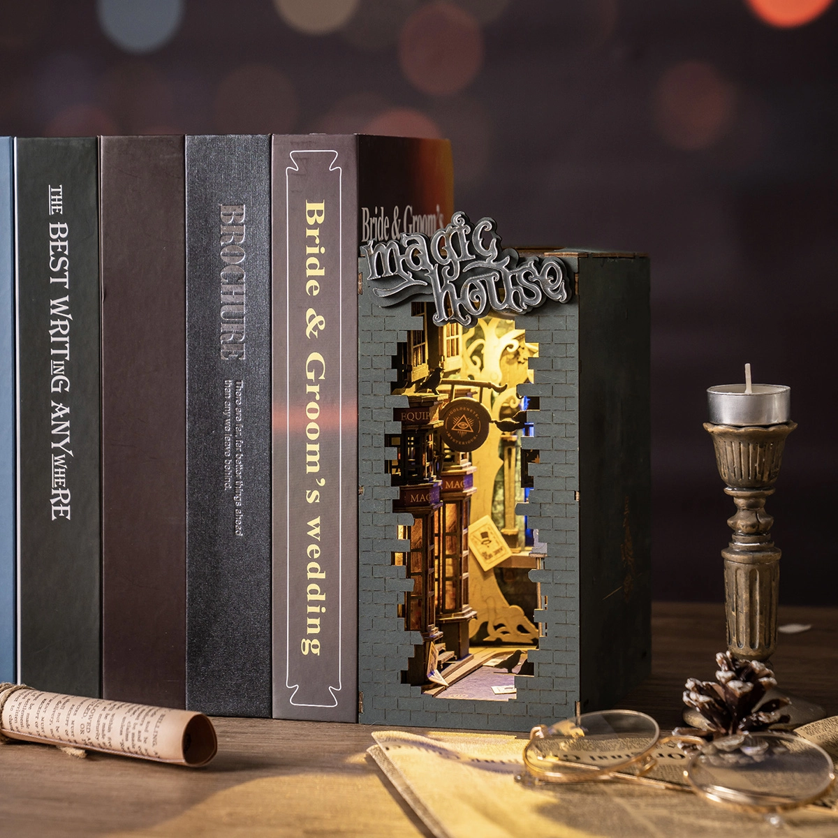 Rolife Book Nook & Wonderland Magic House
