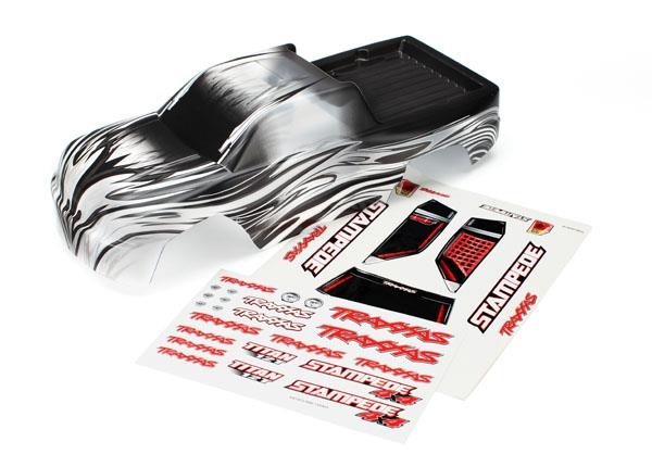 Traxxas Body, Stampede® 4X4, ProGraphix® (Graphics are printed, requires paint & final color application)/ decal sheet