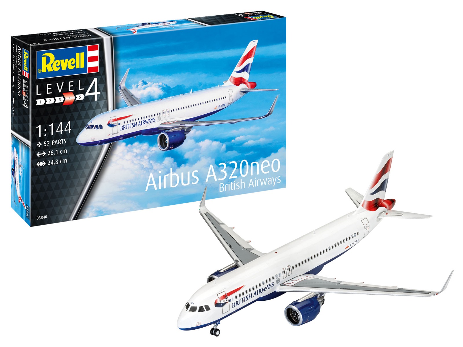 Revell Airbus A320 neo British Airways 1/144