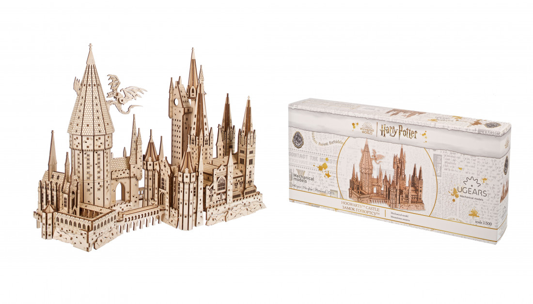 U-Gears Hogwarts kasteel Harry Potter mechanisch houten bouwpakket