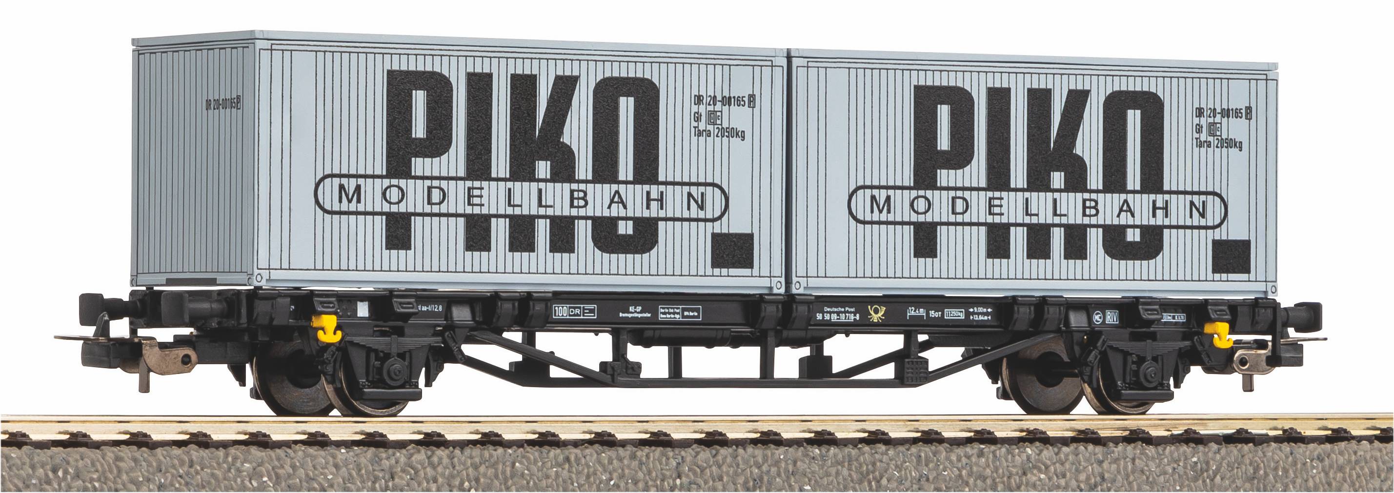 Piko Containerwagon DR IV 2x 20ft Container VEB PIKO H0