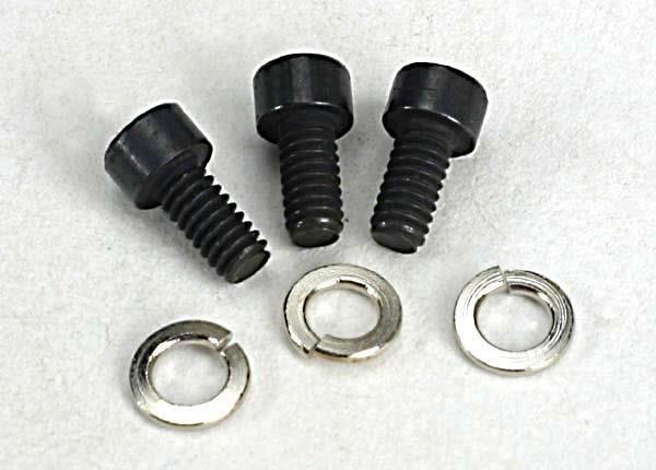 Traxxas Screws 2x4mm caphead machine (hex drive) (3) w/lockwashers