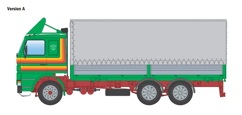 Italeri Scania 142H 6x2 Canvas Truck 1/24