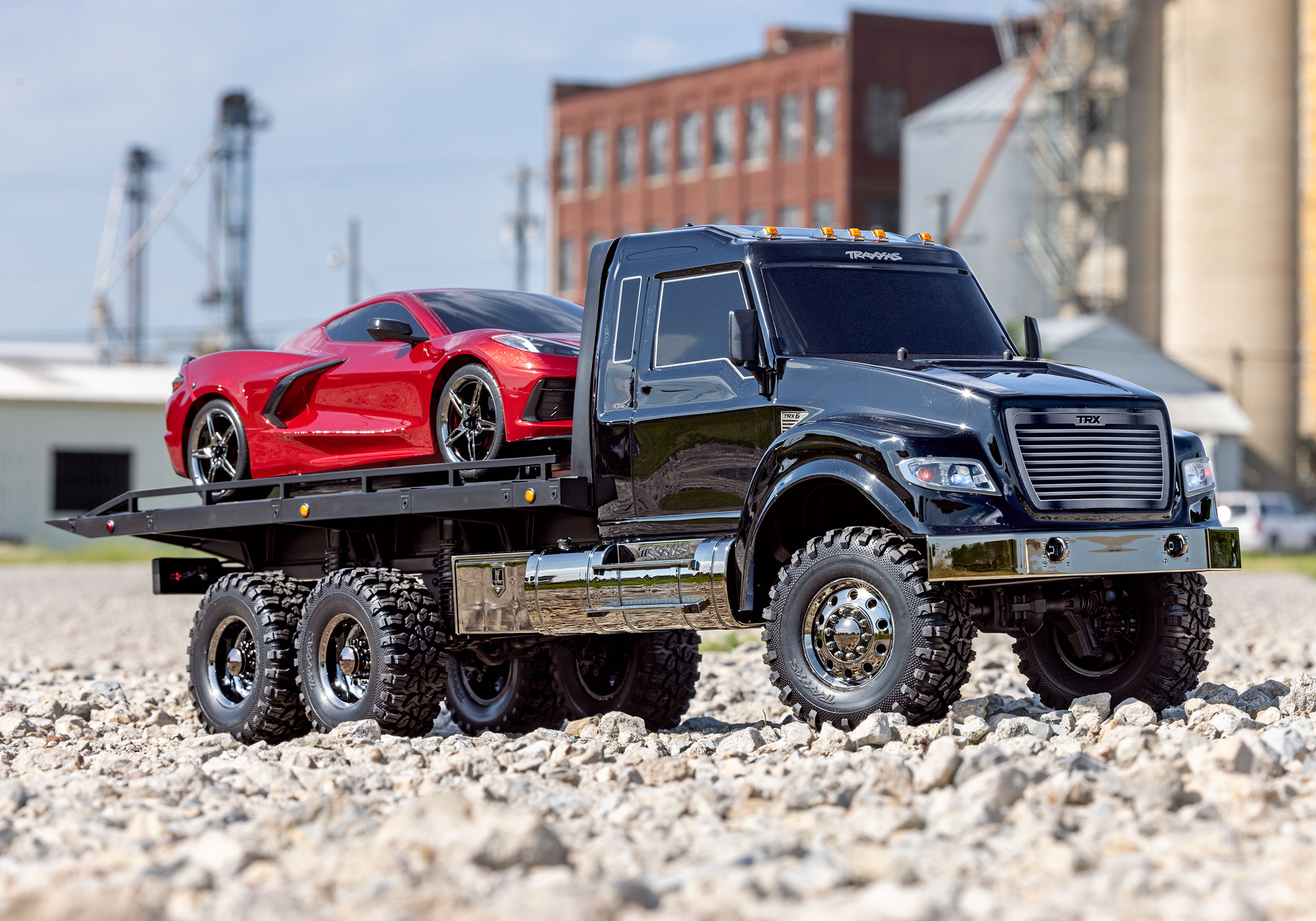 Traxxas Ultimate RC Hauler Truck with Winch Black RTR 1/10