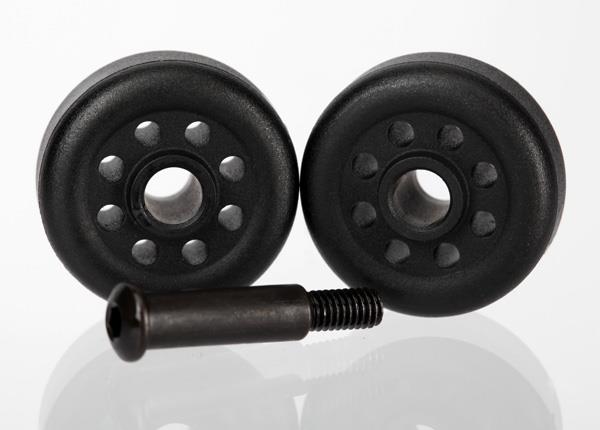 Traxxas Wheels (2)/ axle (1) (for wheelie bar #6978)