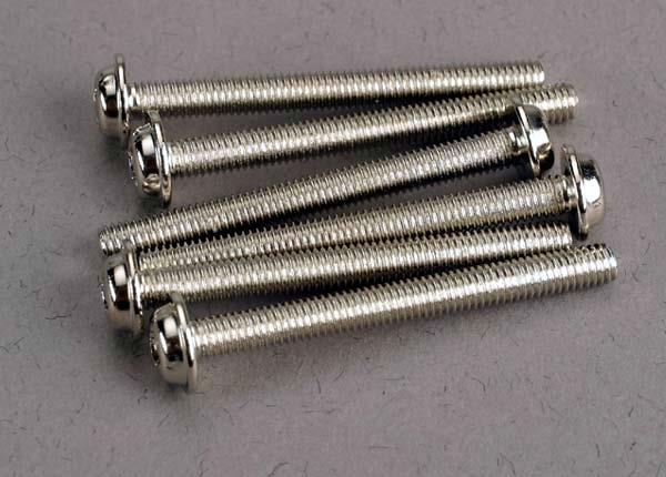 Traxxas Screws 3x30mm washerhead machine (6)