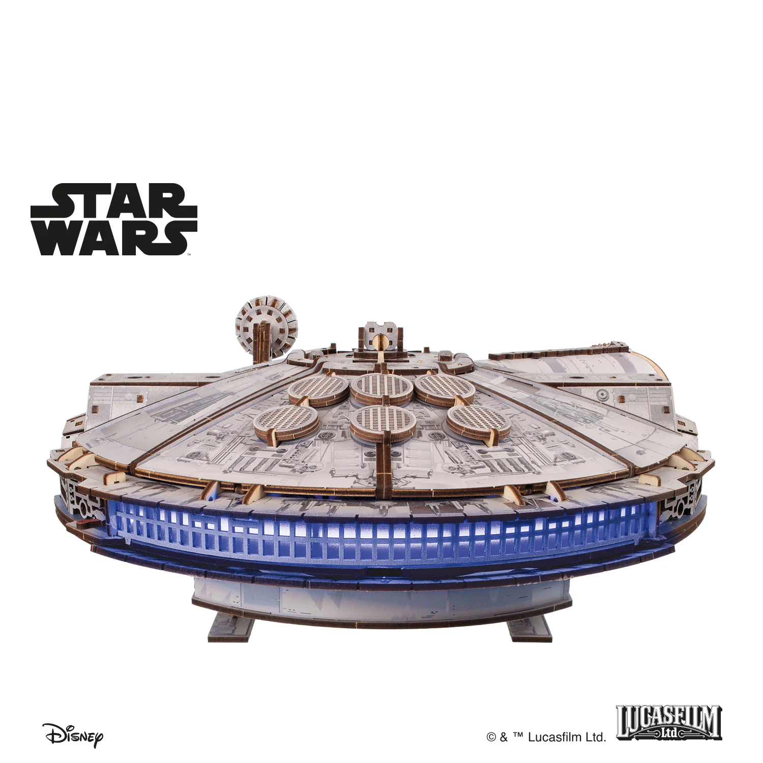 U-Gears Millennium Falcon Star Wars mechanisch houten bouwpakket