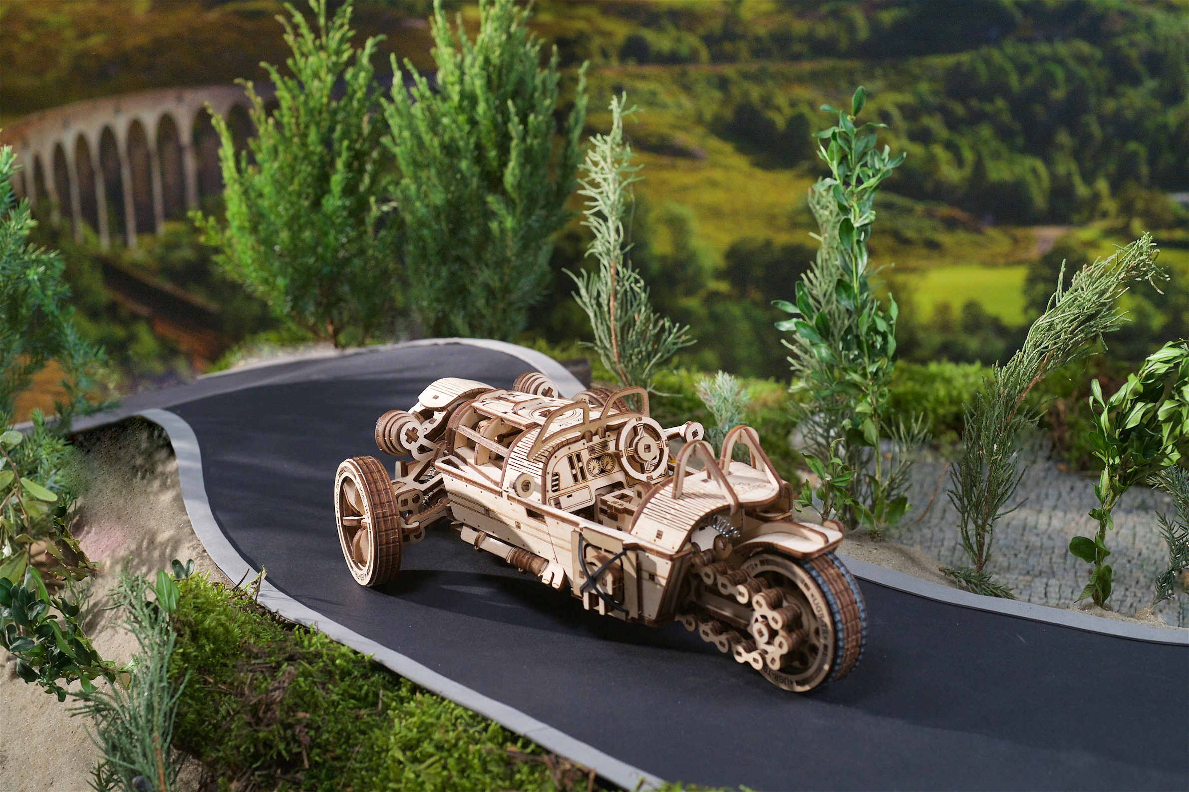 U-Gears Driewieler UGR-S mechanisch houten bouwpakket