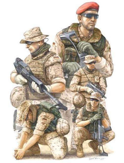 Trumpeter Modern German ISAF Soldiers in Afghanistan 1/35