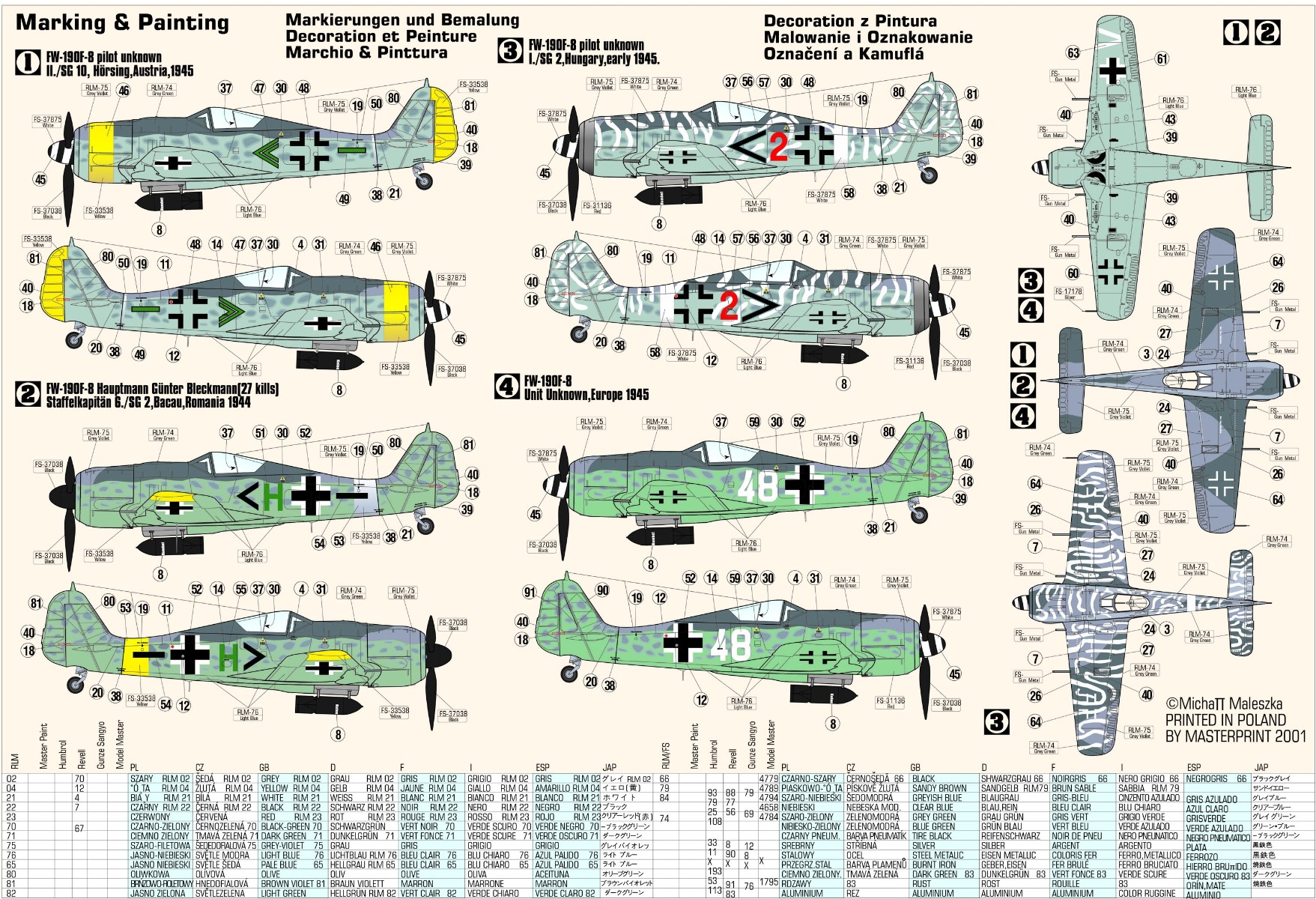 Mistercraft C-12 FW-190 F-8 1/72