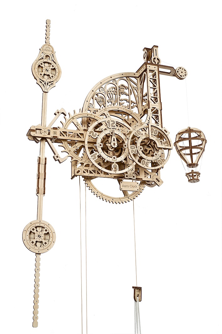 U-Gears Aero Wandklok mechanisch houten bouwpakket