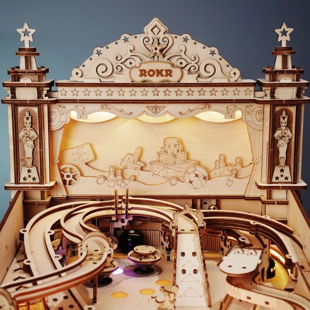 Rokr Pinball Machine 3D Houten Puzzel