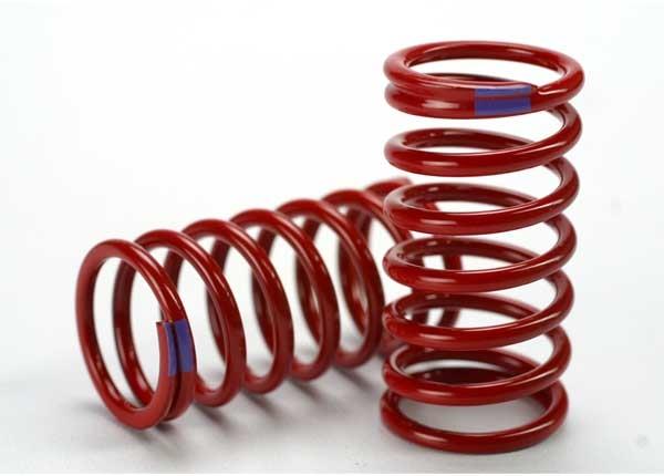 Traxxas Spring shock (red) (GTR) (6.4 rate purple) (1 pair)