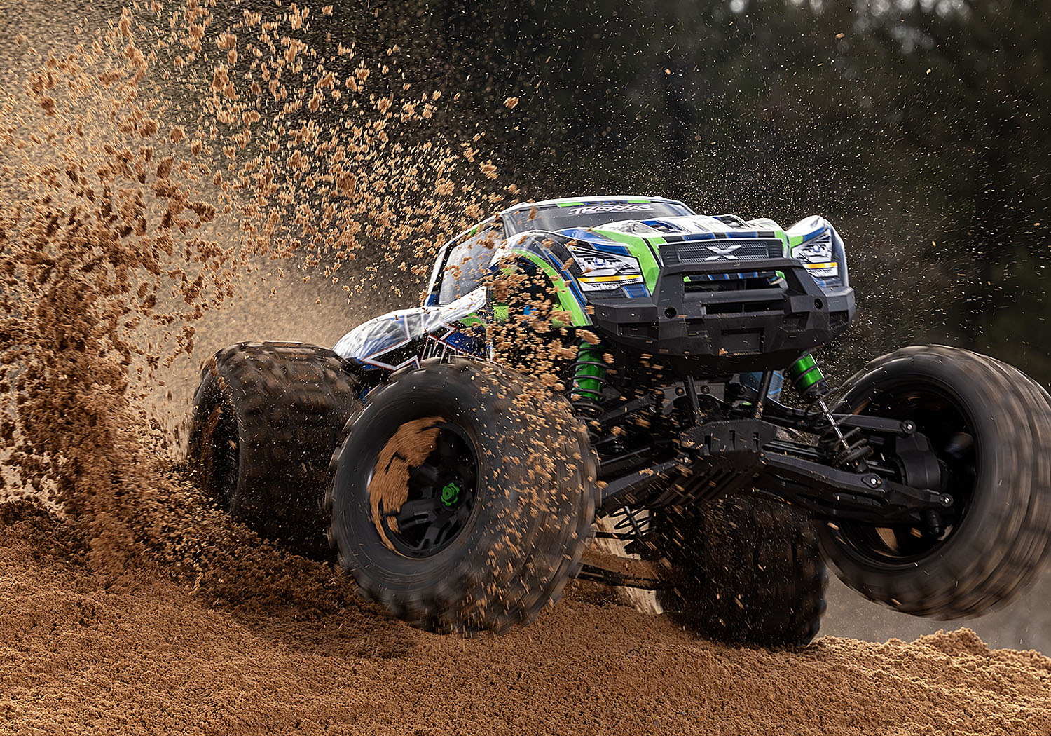 Traxxas X-Maxx 4WD 8S Belted Brushless Monster Truck RTR TSM 30+ Volts 1/5 Green