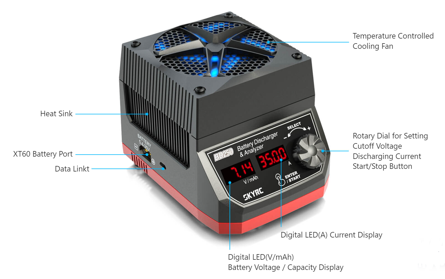 SkyRC BD250 Battery Discharger/Analyzer