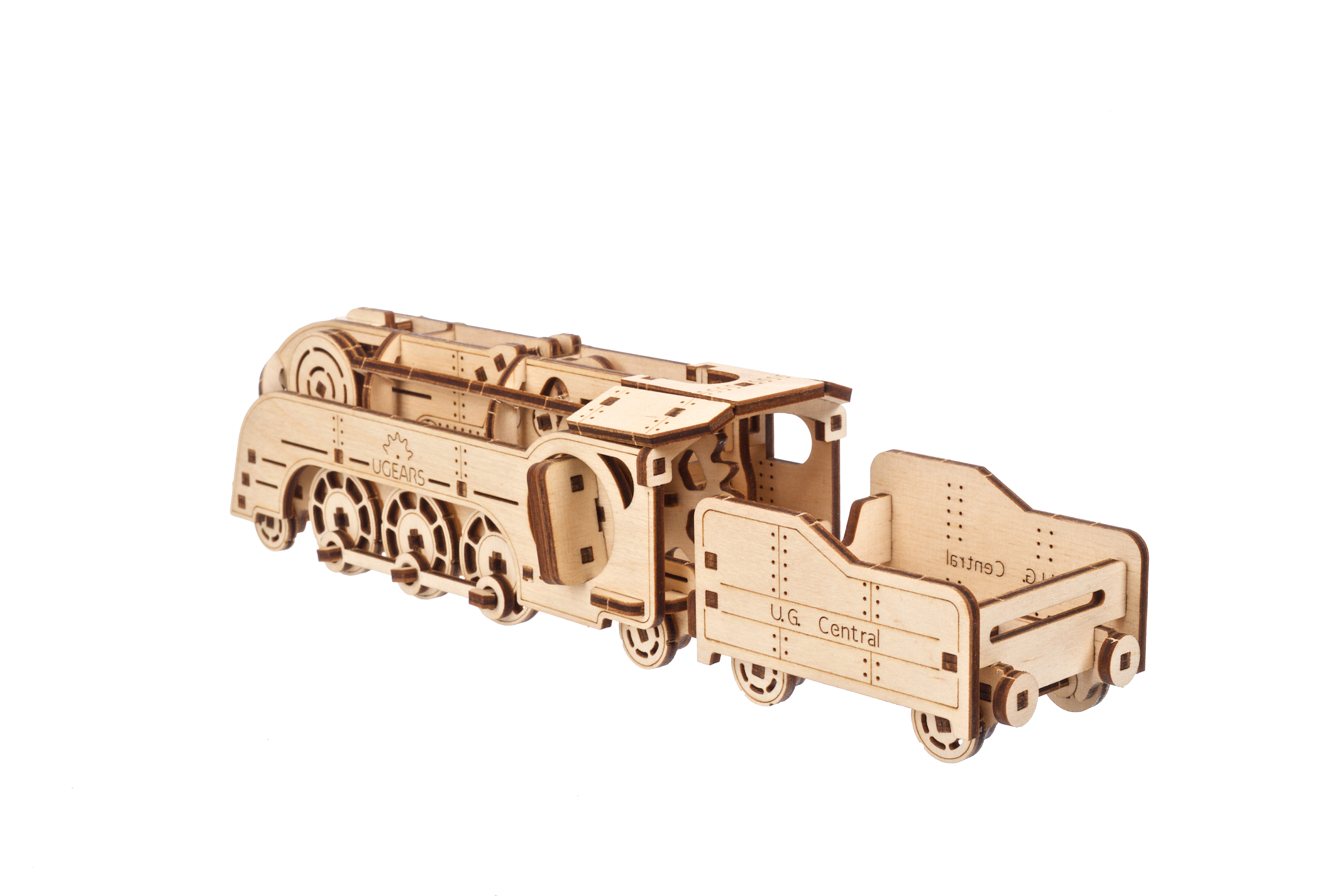 U-Gears  SMART Mini Locomotief mechanisch houten bouwpakket