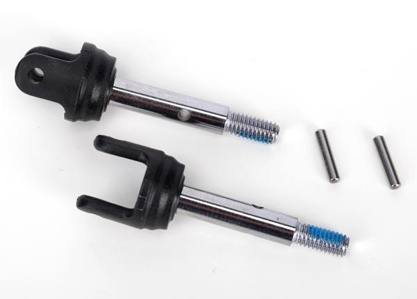 Traxxas Stub axles rear heavy duty (2)/pins (2)