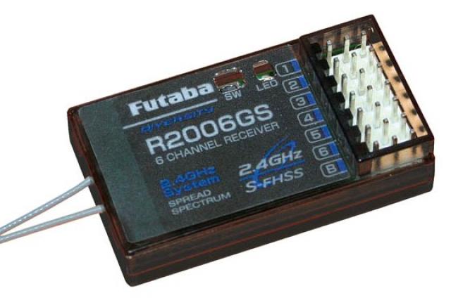 Futaba R2006GS 2.4GHz S-FHSS/FHSS 6-Kanaals Ontvanger