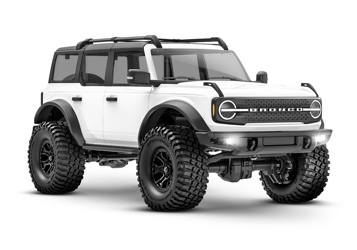Traxxas TRX-4M Bronco 4WD Electric Scale and Trail Crawler with TQ 1/18 White