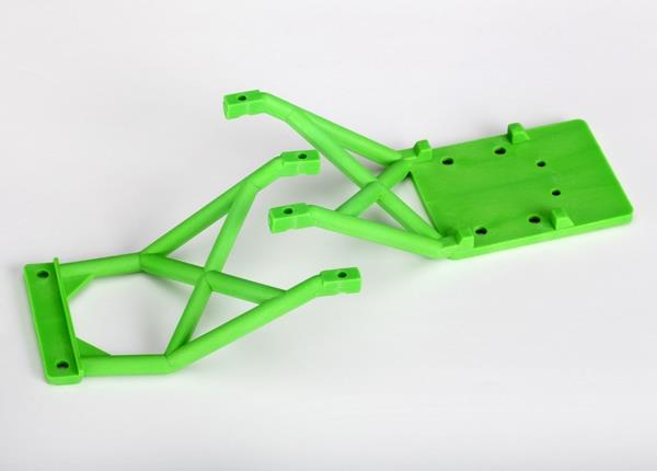 Traxxas Skid plates front & rear (green)
