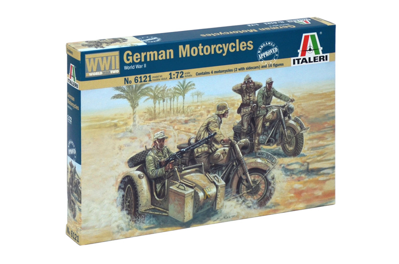 Italeri German Motorcycles WWII 1/72