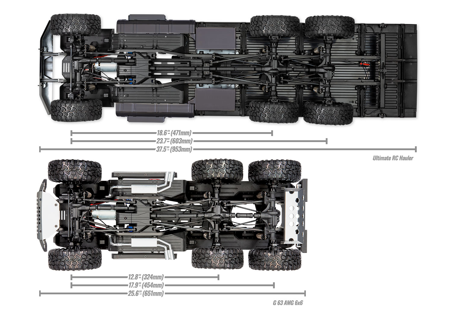 Traxxas Ultimate RC Hauler Truck with Winch Black RTR 1/10