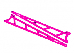 Traxxas Side plates wheelie bar pink (aluminum) (2)
