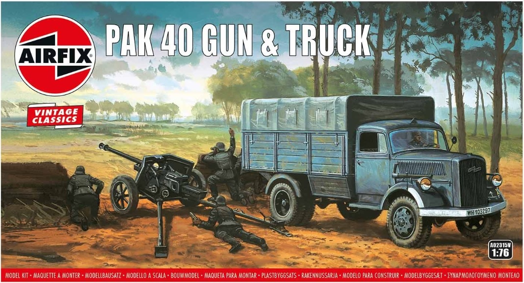AirFix Pak 40 75mm Anti Tank Gun and Truck 1/76