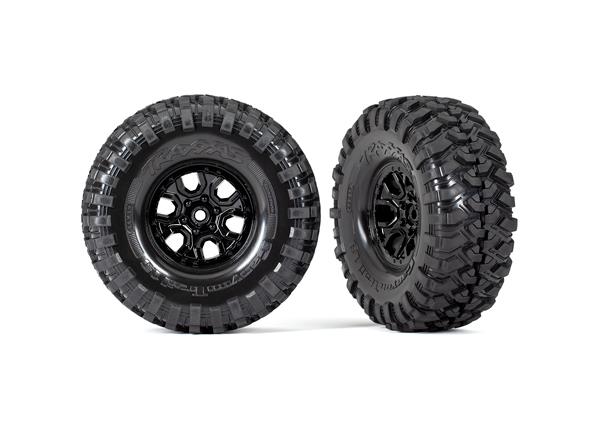 Traxxas Tires and wheels assembled glued (TRX-4 2021 Bronco 1.9' wheels Canyon Trail 4.6x1.9' tires) (2)
