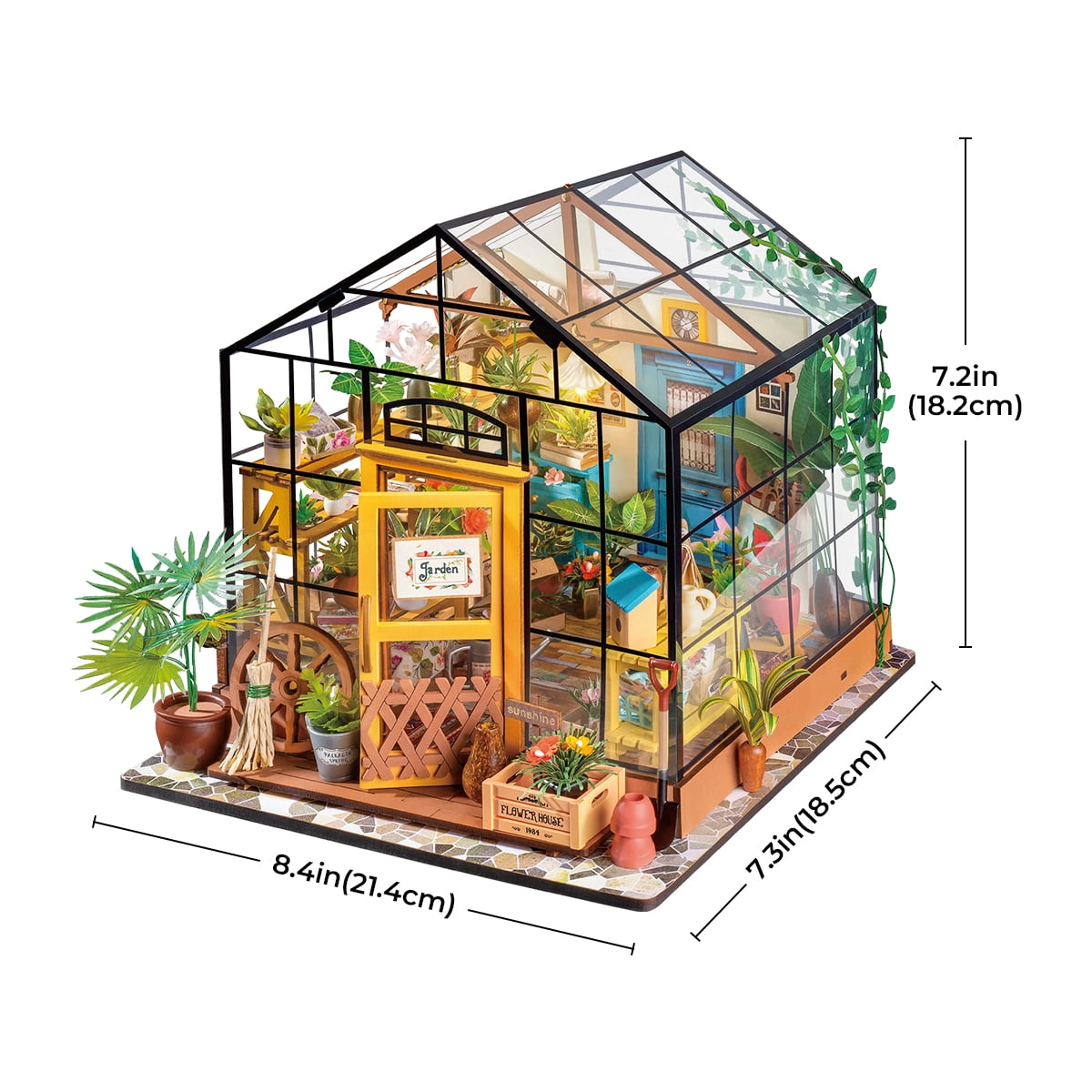 Rolife DIY Miniatuurhuis Cathy's Flower House 1/18