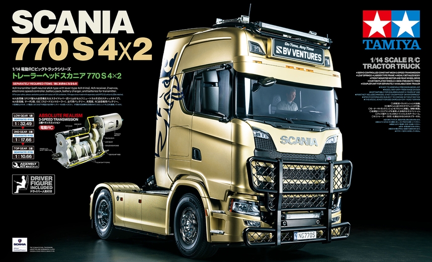 Tamiya Scania 770 S 4x2 Truck Kit 1/14