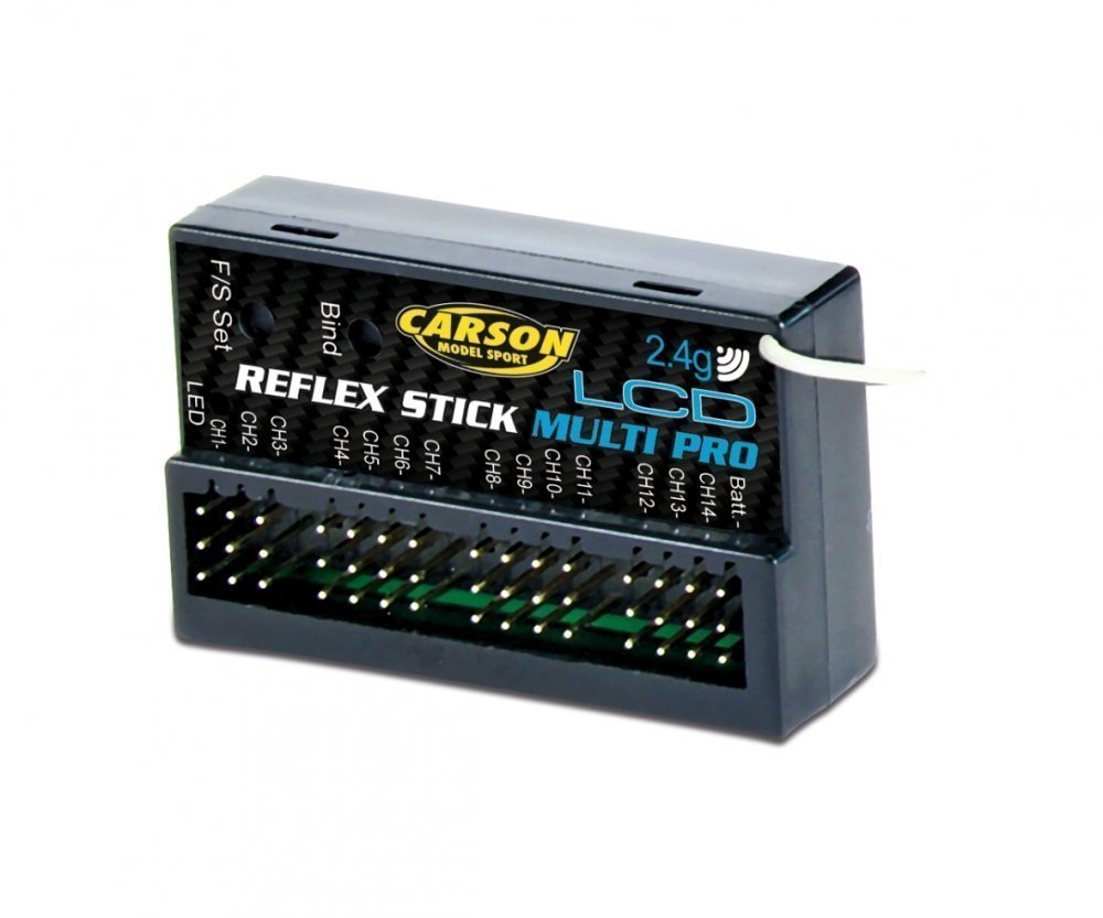 Carson Reflex Stick Multi Pro LCD 2.4GHz 14-Kanaals Ontvanger