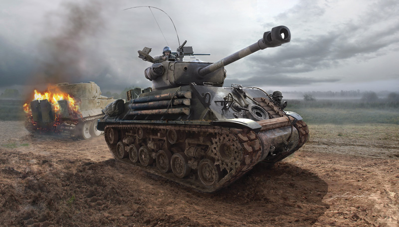 Italeri M4A3E8 Sherman Fury 1/35