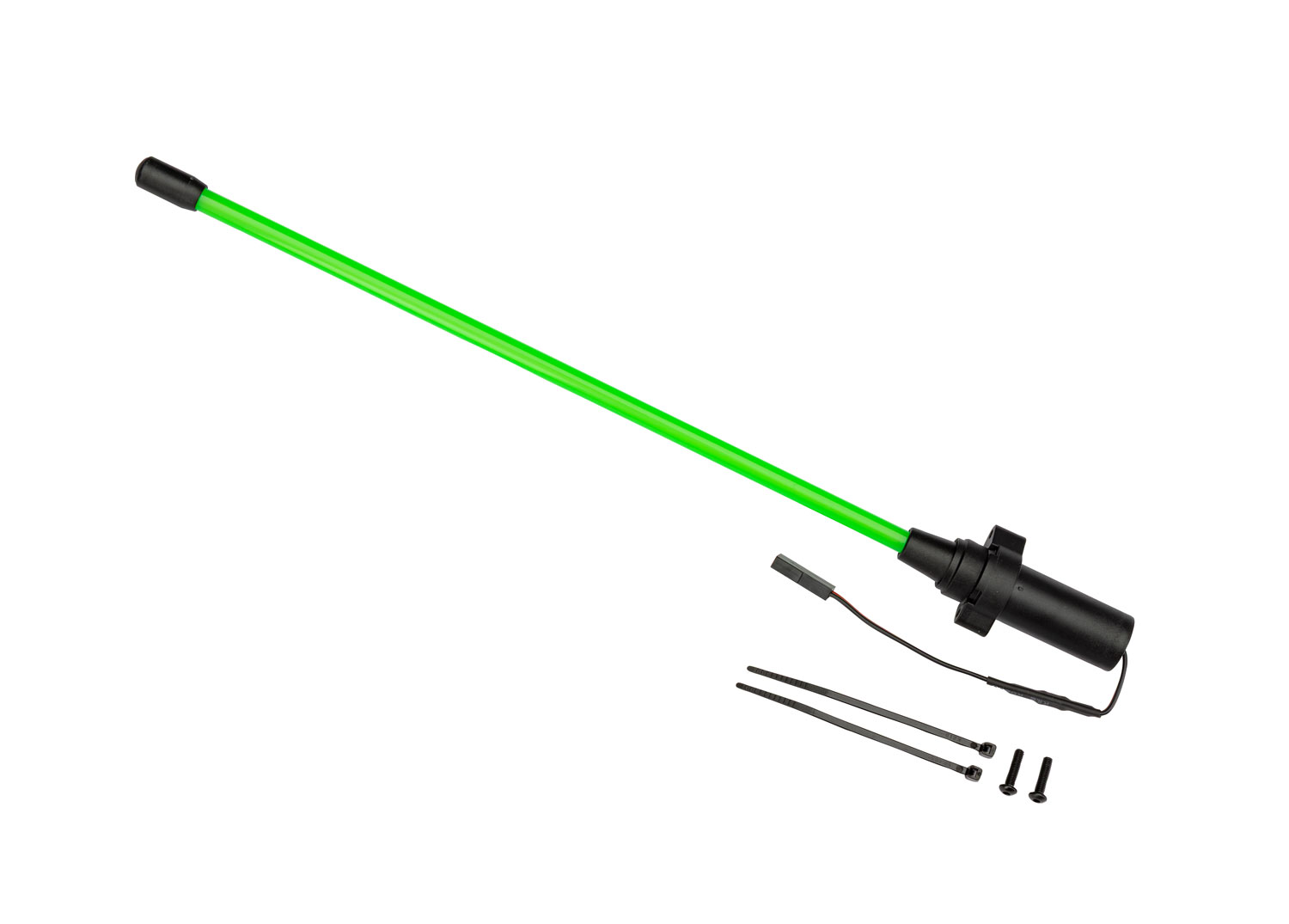 Traxxas Green LED Whip Light with Flex-Tech Mount