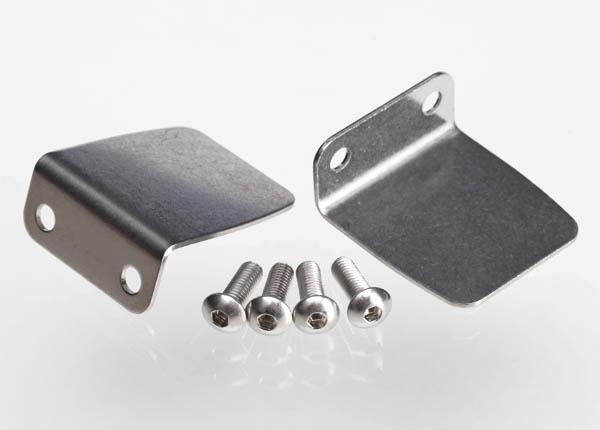 Traxxas Trim tab (2)/ 4x12mm BCS (stainless) (4)